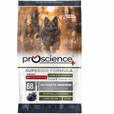 ProScience Adult Dog Lamb & Blueberry 12 кг - корм з ягням, борошном з анчоусів, анчоусною олією та чорницею для дорослих собак