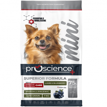 ProScience Mini Adult Dog Lamb & Blueberry 7 кг - корм з ягням і чорницею для дорослих собак малих порід із чутливим травленням