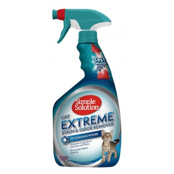 Simple Solution Extreme Cat stain and Odor remover для видалення плям і нейтралізації запахів котячої сечі 945 мл