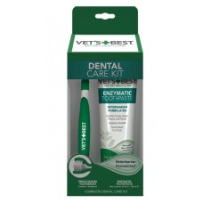 Vet`s Best Dental Care Kit зубна паста + щітка для догляду за ротовою порожниною, 102мл.