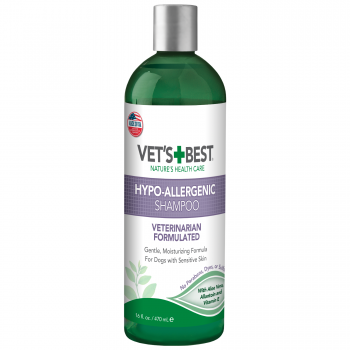 VET`S BEST Hypo-Allergenic Shampoo шампунь для сухої, чутливої, пошкодженої шкіри для собак, 470мл.