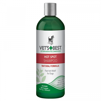 VET`S BEST Hot Spot Shampoo шампунь від подразнень для собак та цуценят, 470мл.