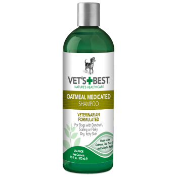 VET`S BEST Oatmeal Med Shampoo шампунь від лущення, для сухої шкіри собак, 470мл.