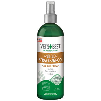 VET`S BEST Natural Anti-Flea Spray-Shampoo шампунь-спрей від бліх для собак та котів, 470мл.