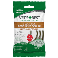 Vet's Best Flea & Tick Repellent Dog Collar нашийник від бліх та кліщів для собак, 60 см.