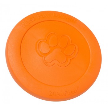 West Paw Zisc Flying Disc - іграшка для собак, фрісбі, велика, помаранчева 22 см