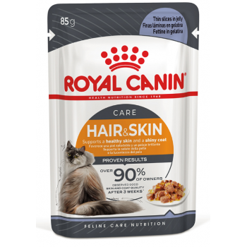 Royal Canin HAIR&SKIN CARE IN JELLY 85 гр (12шт)